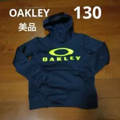 OAKLEY パーカー 130 (XS) ネイビー/イエロー