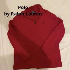 Polo by Ralph Lauren 赤 ジップアップセーター M