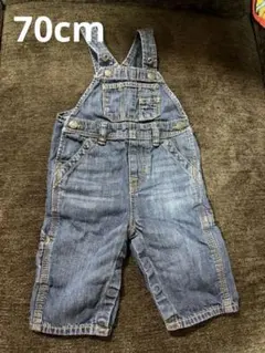 GAP Baby デニムオーバーオール ベビー 70cm