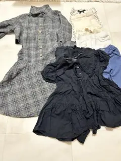 まとめ売り子供服セット90㎝（ドレス、Tシャツ、アウター）