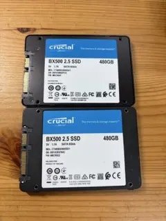 Crucial 480GB SSD 2枚