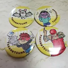 鷹の爪団　缶バッジ　4個セット