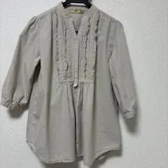 LOVE JOLIE ベージュ 七分袖 ブラウス チュニック