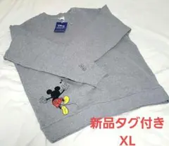 Disney ミッキーマウス スウェット グレー