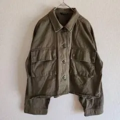 【INGNI】（F）ショート丈ミリタリージャケット/ゆるだぼジャケット/無地