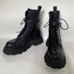 JEANASIS 厚底 レースアップブーツ L(24-24.5) ジーナシス