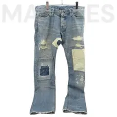 MARBLES マーブルズ クラッシュリペア加工デニムパンツ MPT-S1001のサムネイル