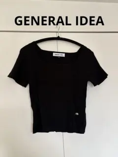 GENERAL IDEA BLACK 黒　半袖tシャツ　ジェネラルアイディア