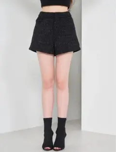 サマーツイードコンパクトショートパンツ