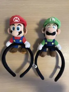 マリオ ルイージ カチューシャ ミッキー帽子セット