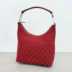 GUCCI グッチ ワンショルダーバッグ GGキャンバス レッド 肩掛け