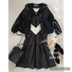 春ドットワンピセット レディース服まとめ売り セットアップ コーデ売り 華やぎM