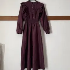 新品　FUN フリル付き ロングワンピース