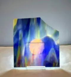 L5 板ガラス　ステンドグラス用 青系