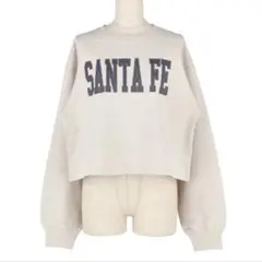 coca アソートロゴクロップドスウェットトップス