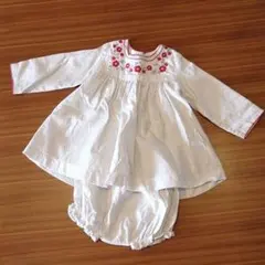 未着用　プチバトー　ワンピース＆ブルマ　74cm