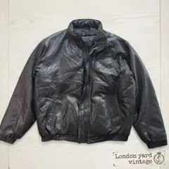 90s 初期タグ Eddie Bauer レザーグースダウンXL#889のサムネイル