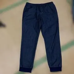 【GU】メンズ デニム ダークブルー カジュアルパンツ XL