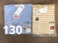 プティマイン　トミカ　長袖カットソー・Tシャツ　130 2点セット　新品タグ付き