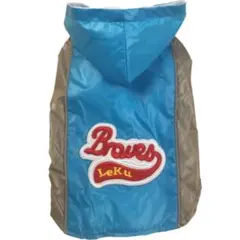 犬服 レインコート 春夏秋冬 軽量 メッシュ裏付け 撥水 携帯 ブルーSS