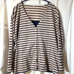 お値下 ボーダー カーディガン Mサイズ