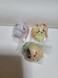 ちいかわ マスコット付きビスケット 3点 ちいかわ くりまんじゅう シーサー