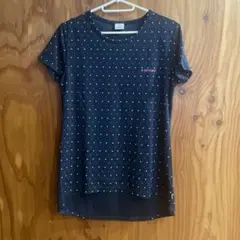 【美品】HEAD レディース M ネイビー ドット柄 シャツ