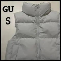 GUダウンベスト　レディース　メンズ　ホワイト アウターSサイズ　ジーユー