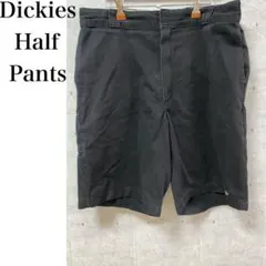 【古着】Dickies ハーフパンツ ブラック ビッグサイズ