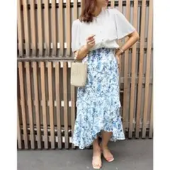 INGNI ラッフル 花柄 スカート