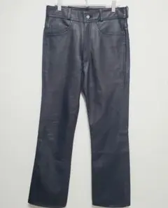 Rookie Leathers ブラックパンチングレザーパンツ LL ROOKIE ルーキー レザーライディングパンツ パンチング ブラック