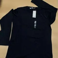 ユニクロ　2枚　Tシャツ(長袖)ブラック　メンズ　Lサイズ　未使用品