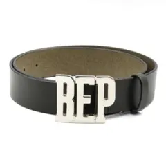 ブラックアイパッチ　ロゴバックル　ベルト　全長約110cm BlackEyePatch / BUCKLE BELT【BLACK】｜WACKO MARIA｜MELTING