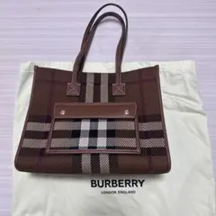 BURBERRY チェック柄ショルダーバッグ　ブラウン