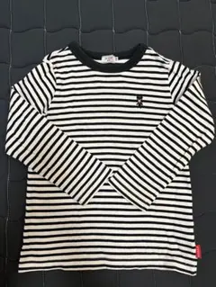 【美品】DOUBLE.B長袖カットソー 110cm ブラック☆ミキハウス