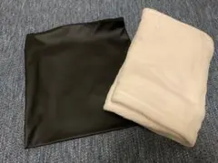 新品・未使用★ひざ掛け・フリースブランケットと収納ケースセット