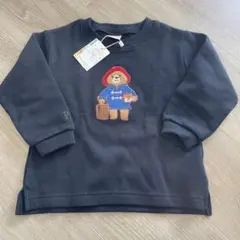 新品未使用 パディントンベア刺繍トレーナー 100cm