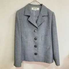 pierre cardin ドット柄 テーラードジャケット グレー 11のサムネイル