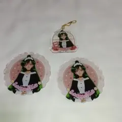 セーラームーン　カフェ　アクリルコースター　アクリルキーホルダー　プルート