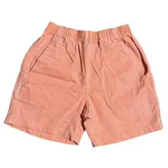 ショートパンツ レディース L オレンジ ウエストゴム 夏 カジュアル 美品