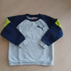 PUMA トレーナー 140サイズ グレー/ネイビー