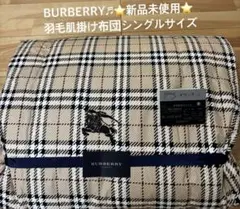 ✨新品未開封✨Burberry バーバリー刺繍 羽毛肌掛けふとん150×210