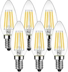 LVWIT LED電球 E12 シャンデリア球 6個入のサムネイル