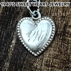 スウィートハートジュエリードット シルバー ヴィンテージ ネックレス NAVY