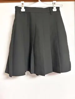 黒 キュロット プリーツ