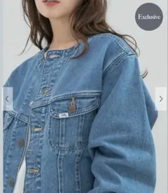 新品タグ付き　別注Lee101×ROSSO　NOCOLLAR JACKET