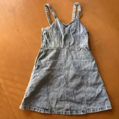 GU デニムジャンバースカート 150