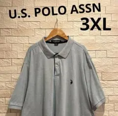 海外古着　ユーエスポロアッスン　半袖　半袖ポロシャツ　ビッグサイズ　サイズ3XL