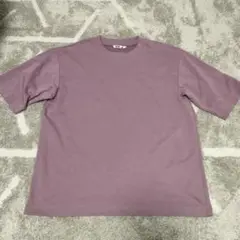 【訳あり】UNIQLO U パープル Tシャツ Lサイズ
