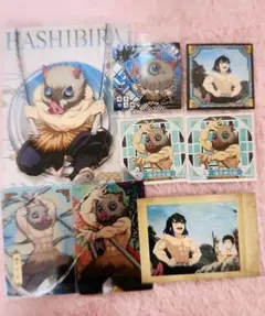 鬼滅の刃嘴平伊之助　ポストカード　ウエハース　シール　カード　ぱしゃこれ　シール